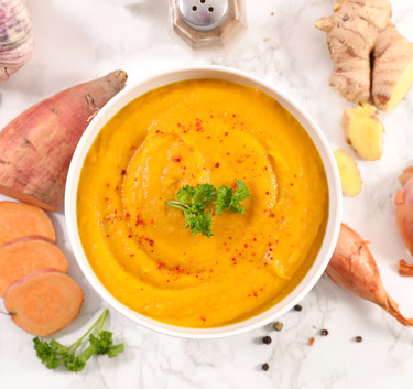 Crème de patate douce au gingembre Magimix.